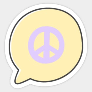 Speak Out for Peace Sticker